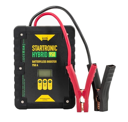 GYS Startronic Hybrid 950 – Booster mit Superkondensatoren – 12 V – Lieferung mit Kabeln und Stecker für Zigarettenanzünder