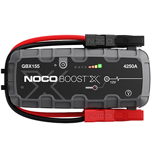 NOCO Boost X GBX155 4250A 12V UltraSafe Starthilfe Powerbank, Auto Batterie Booster, Tragbare USB Ladegerät, Starthilfekabel und Überbrückungskabel für bis zu 10,0-L Benzin und 8,0-L Dieselmotoren