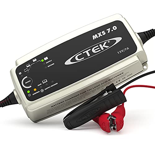 CTEK MXS 7.0, Batterieladegerät 12V Für Größere Fahrzeugbatterien, Batterieladegerät Boot, LKW, Wohnwagen, Wohnmobil Ladegerät, Versorgungsfunktion, Rekonditionierungsmodus Und Winterprogramm
